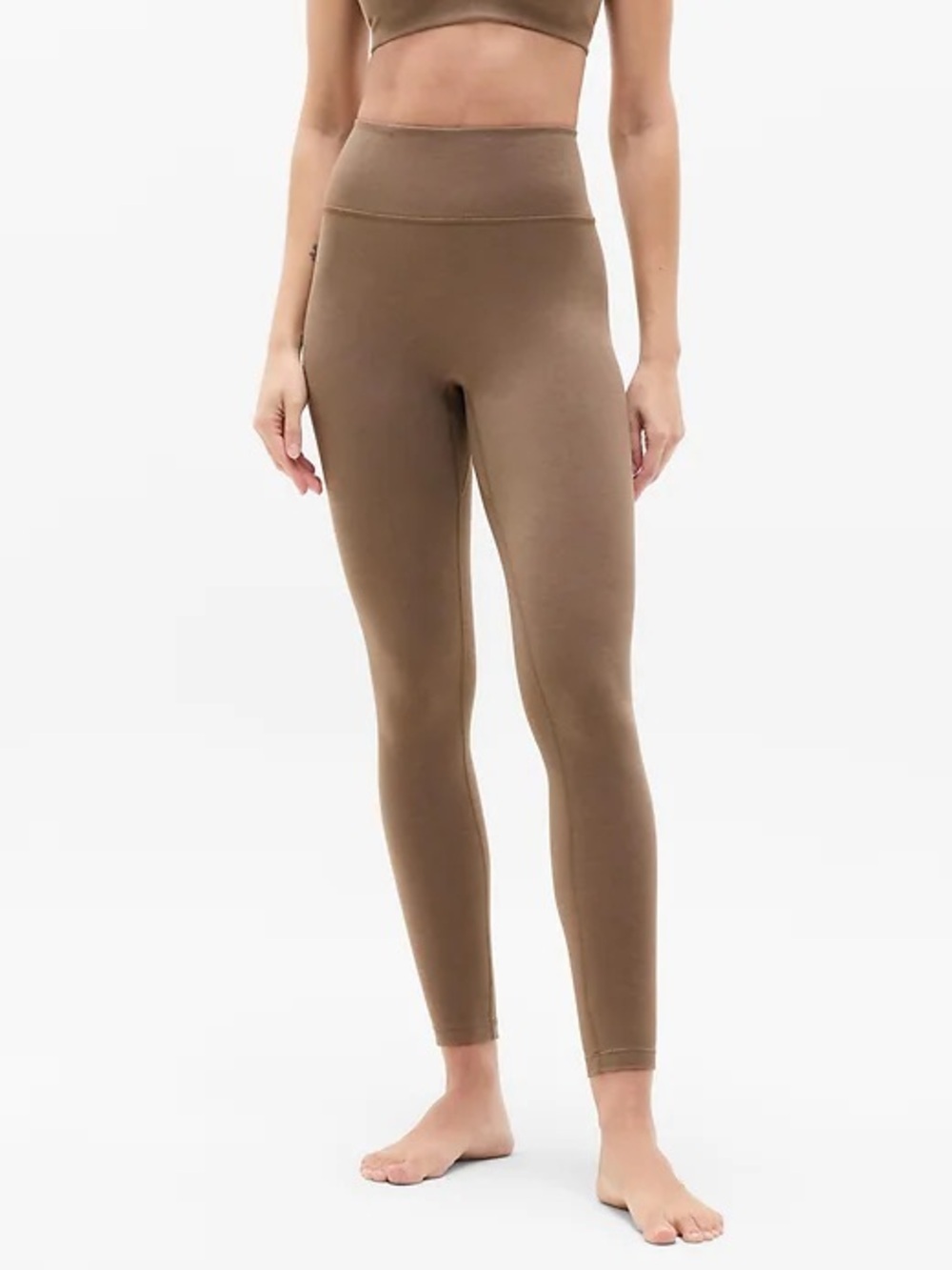 Athleta Intuition Tight Leggings, Clay, Size L